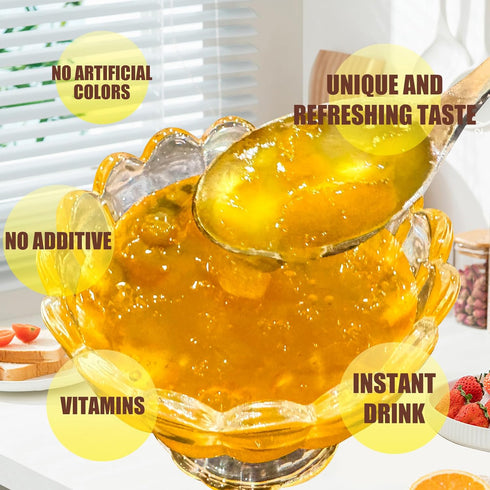 APEXY 35.27oz (1kg). Korean Honey Peach Oolong Tea Made with Real Fruit, No Artificial Colors Premium Drink Base