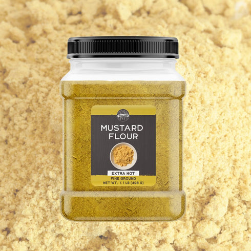 1.1 lb, Birch & Meadow Hot Mustard Flour, Hot & Spicy, Sauces & Dry Rubs, Homemade Mustard