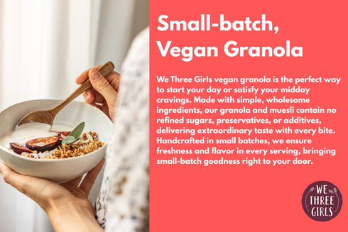 (10 We Three Girls Granola - Coffee Crunch Ounce) | Small Batch Vegan Granola | All Natural Gluten Free Snack | Made