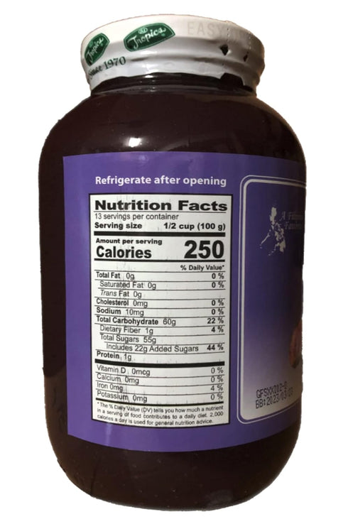 Tropics 32oz. Ube Purple Yam Jam