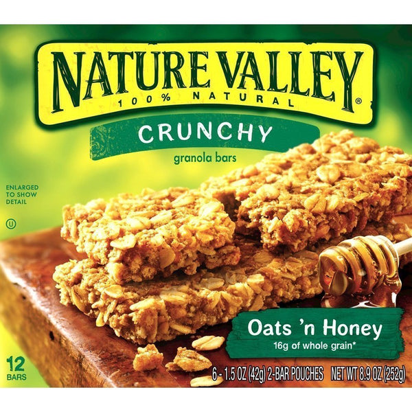 Nature Valley, Crunchy Granola Bars, Oats N Honey, Six 1.5 Ounce 2-bar