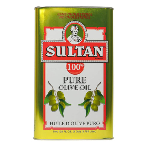 Sultan Mediterranean 100% Pure Olive Oil (128 OZ / 1 Gallon), First