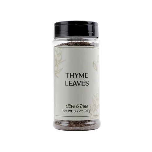 Olive & Vine Thyme Leaves, Earthy & Aromatic, Seasoning for Roasted Meats,