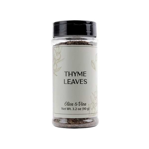 Olive & Vine Thyme Leaves, Earthy & Aromatic, Seasoning for Roasted Meats,