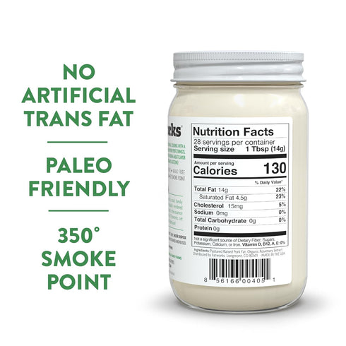 Fatworks WHOLE30 14oz. Premium Pasture Raised Lard. The Original Non-Hydrogenated Pasture-Raised Lard crafted