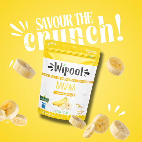 Frozen, (Pack 12, Wipool Snacks Freeze-Dried Fruit Slices, Dehydrated Fruits for Baking and Snacks, Perfectly So