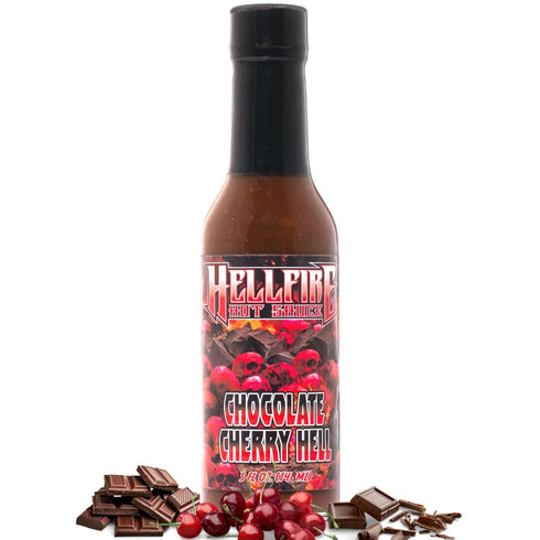 Hellfire Gourmet Dessert Hot Sauce Chocolate Cherry Hell with Fruit and Chocolate, 5 oz
