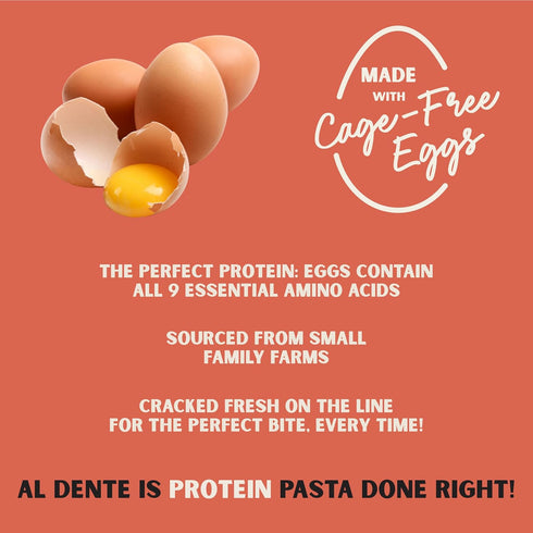 Elbows 30g 10oz (Pack 8) Al Dente Protein Pasta High Protein, Lower Carb, High Fiber. Artisanal Flavor: Cage-Free Eggs