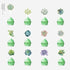 MMBDAMAI 25 Pcs Succulent Plants Cake Decorations Succulent Plants Cake Topper Cupcake Toppers Succulent Birthday Party