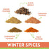 Set 4 Oz 100% SPICY ORGANIC Spice Gift | Each | Cinnamon, Ginger, Mace, Cardamom Powder & Whole Clove | Pure USDA