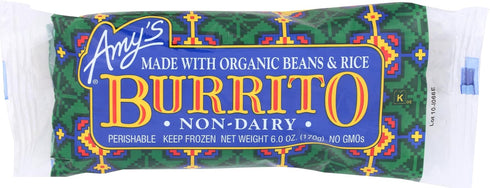 Amy's, Burrito Bean Rice, 6 Ounce