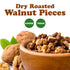 3 Packed Food to Live Dry Roasted Walnuts, Pounds Unsalted Nut Pieces. Delicious and Nutritious Snack. Keto and Paleo