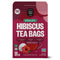 FGO Organic Hibiscus Tea - 100 Count, Eco-Conscious Tea Bags, Caffeine Free