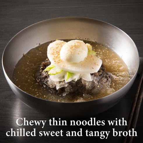 4 Wang Korean Cold Noodle Hamheung Mul Naengmyeon, Sweet and Tangy, Servings