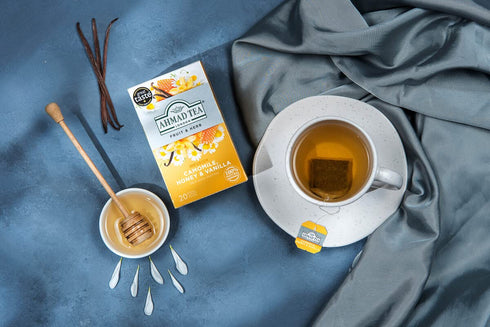 20 Count (Pack 1) Ahmad Tea Camomile Tea with Honey & Vanilla