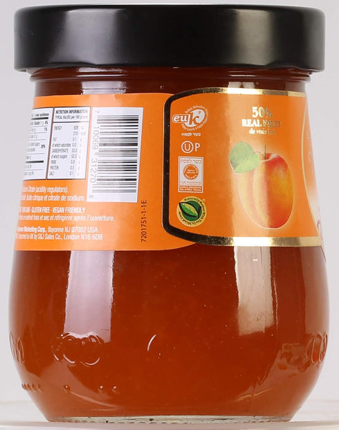 11.64 oz Tuscanini Premium Italian Apricot Preserves, Jar, Spreadable Fruit Jam, No High Fructose Corn Syrup, No