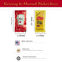 Set: 50 (9g) 50 (7g) Packets 100 Packs 50 packets Gift Ketchup & Mustard - Total Condement (approximately each)