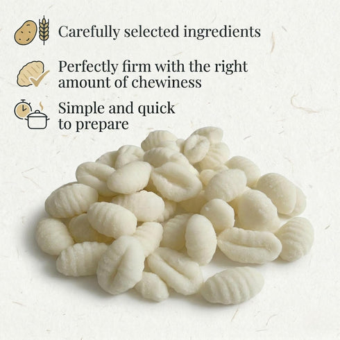 17.6 oz (500g) (Pack 3) Granoro Italian Potato Gnocchi Pasta, Soft Traditional Potato Dumplings, Authentic Italian