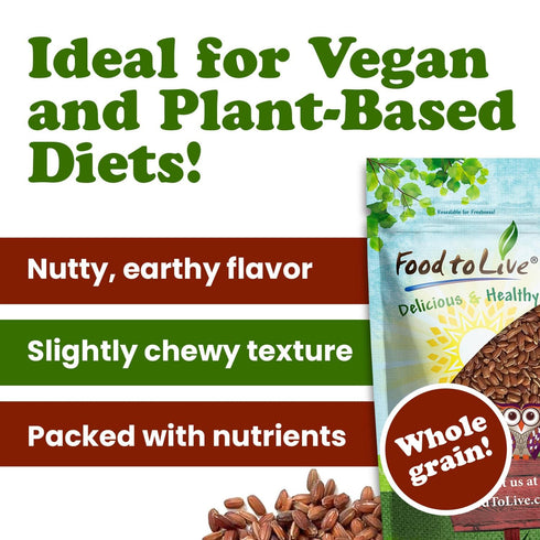 6 Food to Live Red Rice, Pounds Whole Rice, Nutty Flavor, Soft Texture, Non-Sticky, Vegan. Good Source of Protein