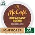 72 Count McCafe Breakfast Blend, Single Serve Coffee Keurig K-Cup Pods, Light Roast