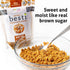 (12 oz, 2 Pack) Wholesome Yum Besti Natural Brown Sugar Substitute - Keto Brown Monk Fruit Sweetener Blend