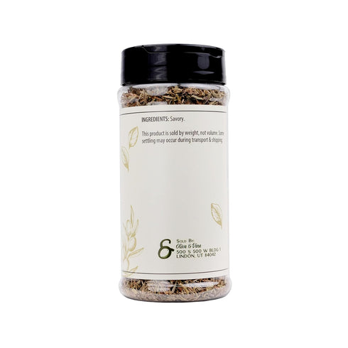 (3.2 Olive & Vine Dried Savory, Traditional Herb for Meat, Vegetables, Legumes, Satureja for Cooking Ounce)