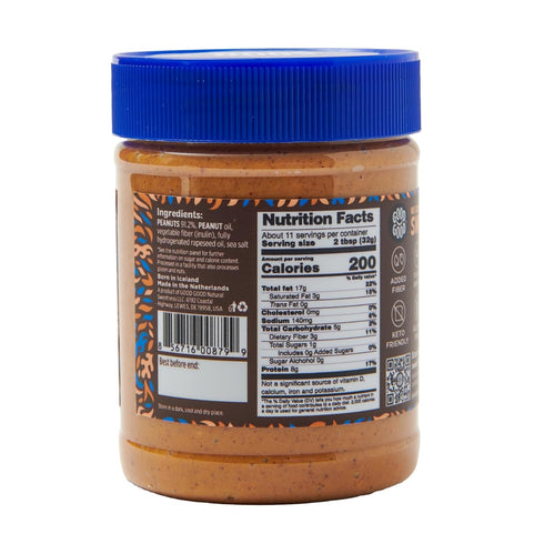 12 oz 340g (Pack 1) GOOD GOOD Crunchy Peanut Butter Keto Friendly - Low Carb & No Added Sugars - Vegan - No