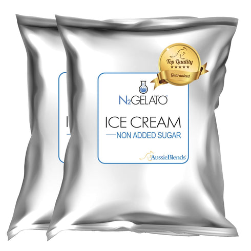 Frozen 2-Pack, AussieBlends No Added Sugar Ice Cream Mix For Soft Serve, Milkshakes, Sundaes, and Desserts | Soft Serve