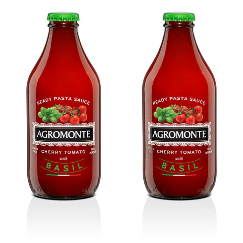 Agromonte Authentic Italian Cherry Tomato Pasta Sauce with Basil - Taste of