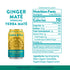 120mg 12 oz (12-Pack) Organic Sparkling Ginger Yerba Mate Tea, Unsweetened by Tama Tea - Sugar Free Energy Drink
