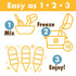 30 (2/15oz Triple Scoop Ice Cream Mix Sampler | Chocolate & Mint Chip | Ice Cream Starter | Use with Home Ice Cream