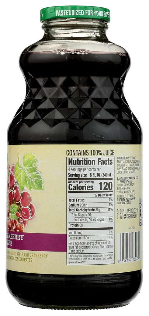 32oz Santa Cruz Organic Organic Cranberry Grape