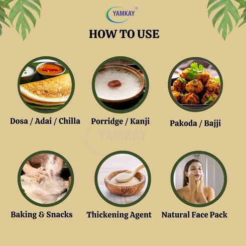 (700 Yamkay Organic Pachaipaiyeer Maavu Moong dal Flour GM, Moong Dal Flour)