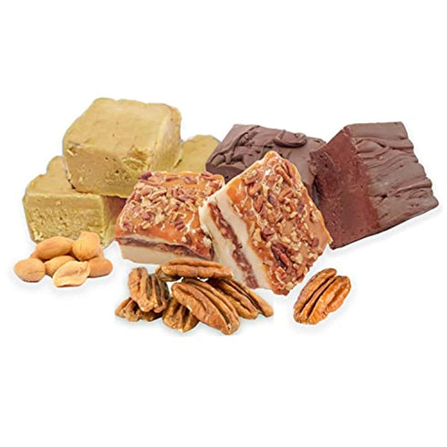 Amish Buggy 1 Lb Home Made Creamy Fudge Chocolate/Peanut Butter - Box