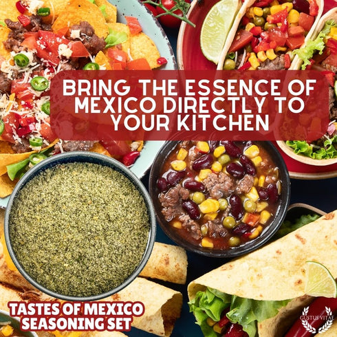 Set Pack GLP-1 Mexican Seasoning Gift | Tastes of Mexico | Artisanal Spice Blends Six | Non GMO, All Natural | No MSG