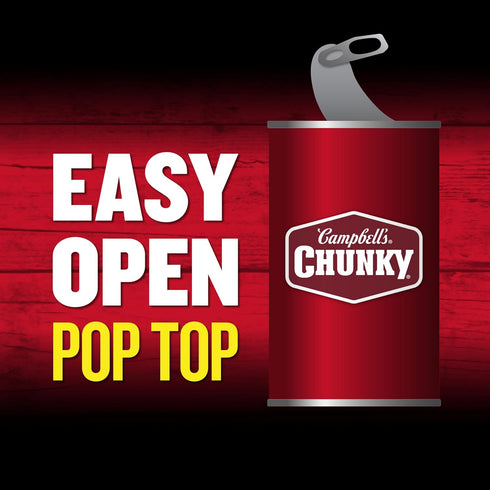18.8 Oz 12) Campbell's Chunky Soup, Spicy Sirloin Burger Soup, Can (Case