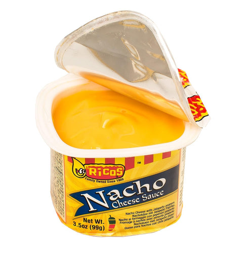 3.5 oz Pack 24 Ricos Nacho Cheese Sauce Cups, of - Perfect for Snacks