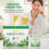 100 (Pack 1), 6.3 Soeos Organic Green Tea, Tea Bags of Caffeinated, Low Caffeine, Fresh and Healthy Green Tea, Ounce