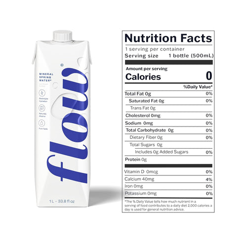 100% Alkaline,1L (Pack 6) Flow Alkaline Spring Water, Naturally