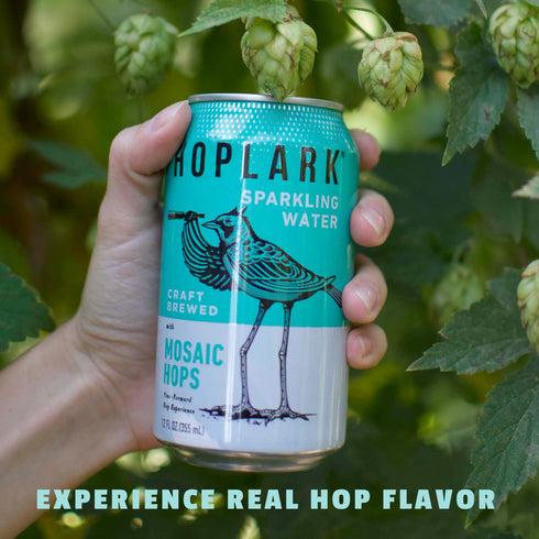 (12oz. Pack 18) Whole30 HOPLARK Water - Sparkling Hop Water - MOSAIC - Cans, of - Organic, Gluten Free, Vegan, Zero