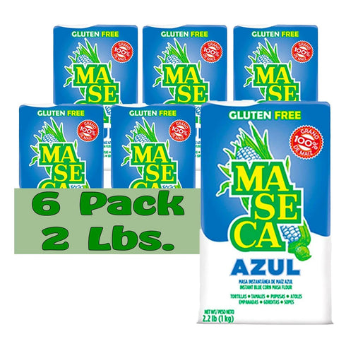MASECA Azul Gluten Free Harina de Maiz (Corn Flour) 2 Lbs Bag 6