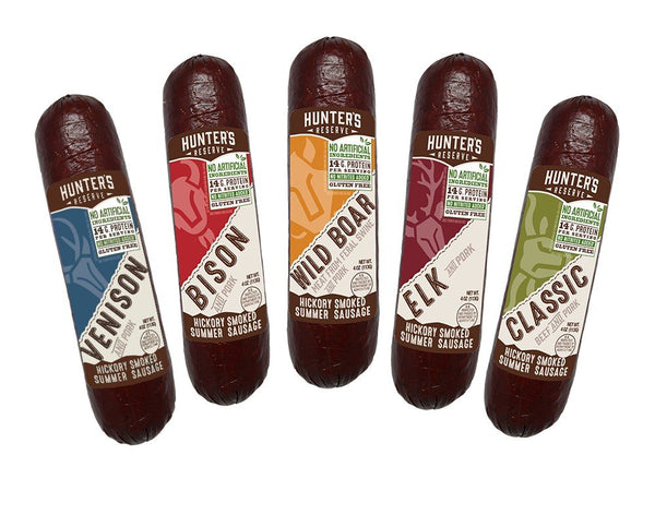 Hunters Reserve , Taste of The Wild Summer Sausages, Hickory Smoked, 5 Wild Game