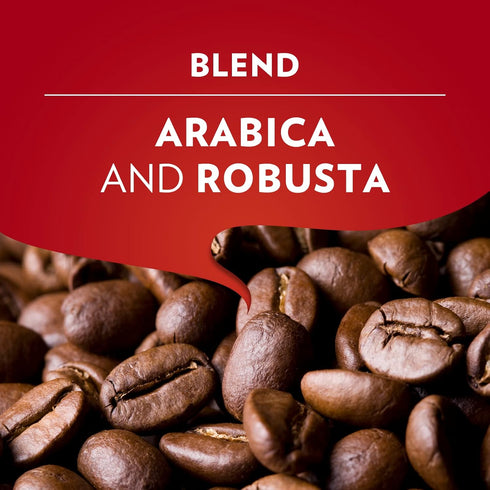 8.8 oz (Pack 4) Lavazza Qualit Rossa Ground Coffee, Medium Roast, Arabica and Robusta Blend, Brick