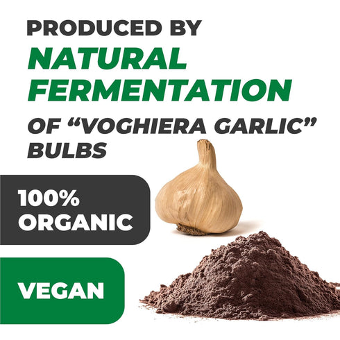 30gr bulbs. (Pack 1) Nero Fermento Organic Black Garlic Powder, Produced by Natural Fermentation of Voghiera Garlic