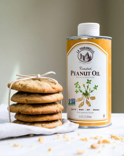 16.9 Oz La Tourangelle, Roasted Peanut Oil, Slow Roasted Expeller-Pressed for Rich Flavor, Perfect for Cooking
