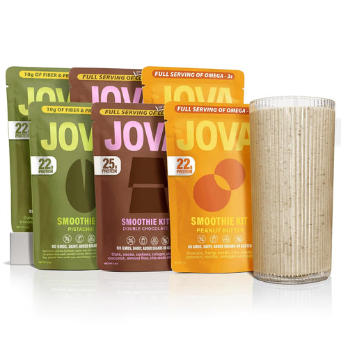 JOVA Smoothie Variety Kit (Peanut Butter, Pistachio & Double Chocolate) Nutritious, Delicious