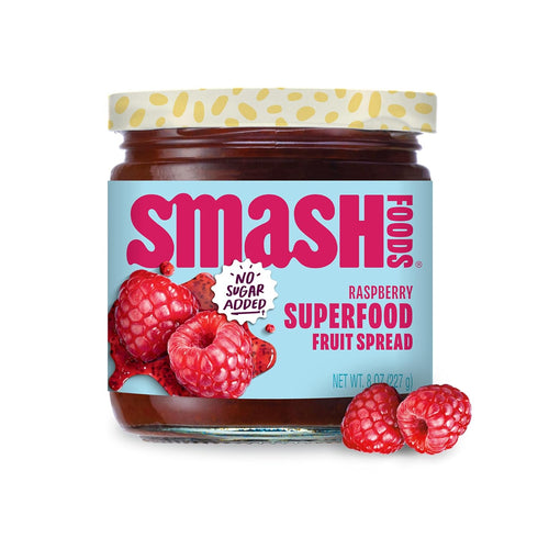 Smash Foods Raspberry Jam | Low-Calorie, No Sugar Added Keto Jam with