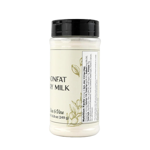 (8.8 Olive & Vine Nonfat Dry Milk, Creamy Flavor, For Baking & Beverages, Rich Tradition, Authentic Taste, For Global