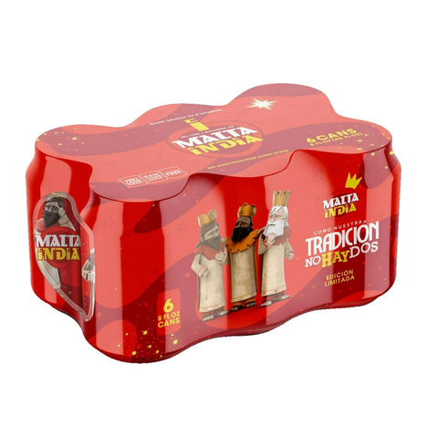 Malta India - Malt Beverage Non Alcoholic Original from Puerto Rico, 8 Ounce (Pack