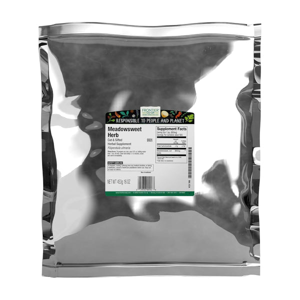 Frontier Co-op Meadowsweet Herb, Cut and Sifted, Kosher, Bulk Bag - 100%